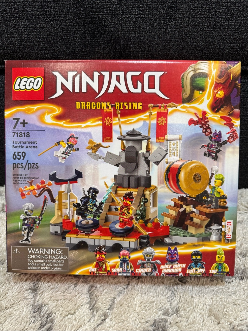 Lego Ninjago Dragons Rising Tournament Battle Arena 71818 - Red & Gold
